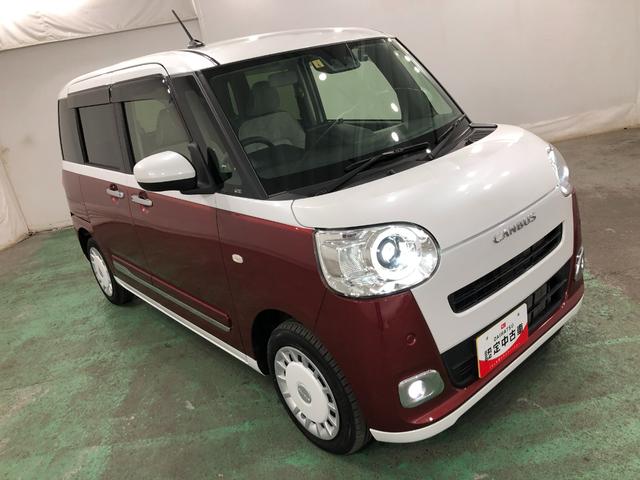 ムーヴキャンバスストライプスＧ　走行１２０８９キロ／ディスプレイオーディオ一年保証・走行距離無制限　走行１２０８９キロ　ディスプレイオーディオ　バックカメラ　ドラレコ　ＥＴＣ　クリアランスソナー　オートライト　ＬＥＤヘッドライト　両側電動スライドドア　シートヒーター（埼玉県）の中古車