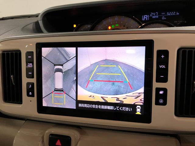 ムーヴキャンバスＧメイクアップ　ＳＡII　走行５２２２１キロ／ナビ／ドラレコ一年保証・走行距離無制限走行５２２２１キロ　フルセグナビ　ブルートゥース　全周囲カメラ　ドラレコ　オートライト　ＬＥＤヘッドライト　ベンチシート　両側電動スライドドア（埼玉県）の中古車