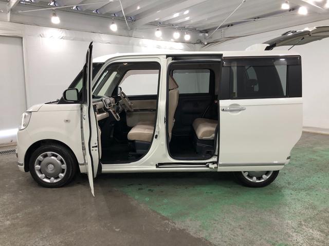 ムーヴキャンバスＧメイクアップ　ＳＡII　走行５２２２１キロ／ナビ／ドラレコ一年保証・走行距離無制限走行５２２２１キロ　フルセグナビ　ブルートゥース　全周囲カメラ　ドラレコ　オートライト　ＬＥＤヘッドライト　ベンチシート　両側電動スライドドア（埼玉県）の中古車