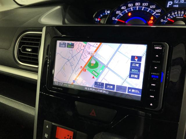 タントカスタムＲＳトップエディションＳＡIII　走行２２０７３キロ一年保証・走行距離無制限走行２２０７３キロ　車検整備付　フルセグナビ　バックカメラ　ドラレコ　オートライト　ＬＥＤヘッドライト　シートヒーター　両側電動スライドドア（埼玉県）の中古車