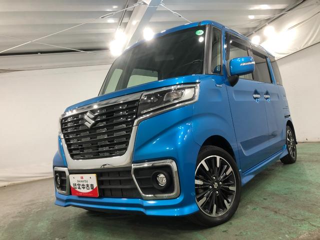 スペーシアカスタムハイブリッドＸＳターボ　車検整備付　走行１８１４６キロ１年保証距離無制限　ＣＤＵＳＢチューナー　純正マット　サイドエアバッグ　ＬＥＤヘッドランプ　アイドリングストップ　シートヒーター　両側電動スライドドア　電動格納式ドアミラー（埼玉県）の中古車
