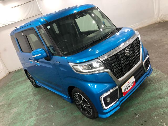 スペーシアカスタムハイブリッドＸＳターボ　車検整備付　走行１８１４６キロ１年保証距離無制限　ＣＤＵＳＢチューナー　純正マット　サイドエアバッグ　ＬＥＤヘッドランプ　アイドリングストップ　シートヒーター　両側電動スライドドア　電動格納式ドアミラー（埼玉県）の中古車