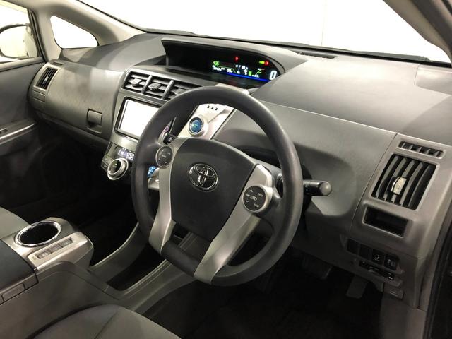 プリウスアルファS Lセレクション 車検整備付/走行53462キロ/ナビ1年保証距離無制限 走行距離53462キロ フルセグナビ バックカメラ ブルートゥース 純正マット サイドエアバッグ オートライト プッシュボタンスタート(埼玉県)の中古車