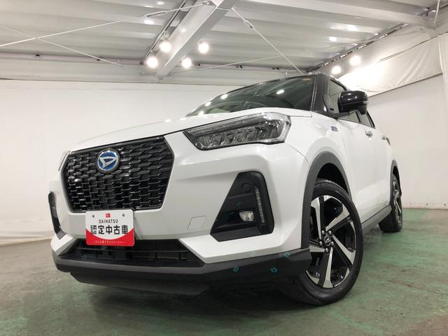 ロッキープレミアムG HEV 走行44420キロ/ナビ/ドラレコ1年保証距離無制限 走行距離44420キロ 純正フルセグナビ パノラマモニター ドラレコ 純正マット サイドエアバッグ LEDヘッドランプ アイドリングストップ シートヒーター オート格納式ドアミラー(埼玉県)の中古車