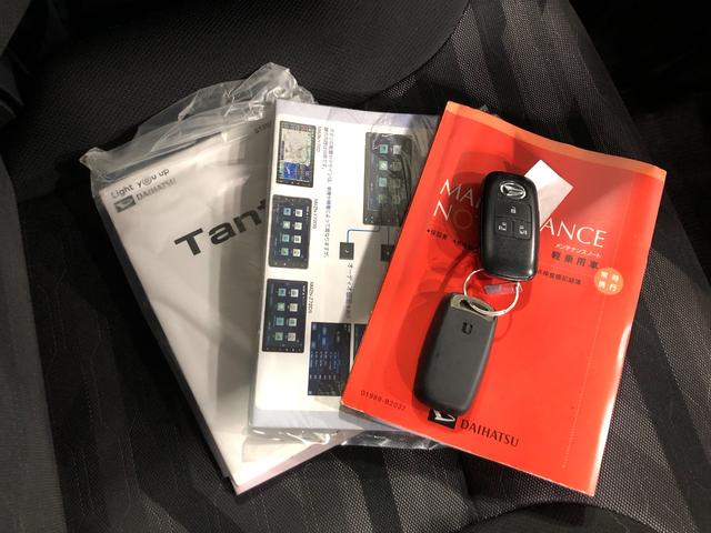 タントファンクロスターボ 走行57463キロ/雹害/車検整備付一年保証・走行距離無制限走行57463キロ 車検整備付 フルセグナビ ブルートゥース バックカメラ ドラレコ クリアランスソナー LEDヘッドライト シートヒーター 両側電動スライドドア(東京都)の中古車
