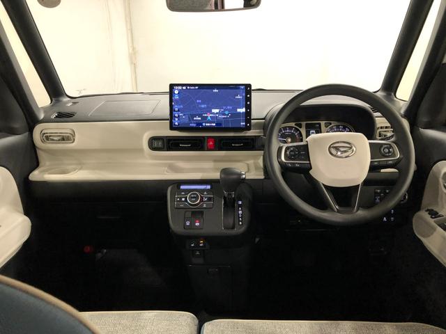 ムーヴキャンバスストライプスＧターボ　走行７９６１キロ／純正９インチナビ一年保証・走行距離無制限走行７９６１キロ　フルセグナビ　ブルートゥース　バックカメラ　ＥＴＣ　クリアランスソナー　オートライト　ＬＥＤヘッドライト　シートヒーター　両側電動スライドドア（埼玉県）の中古車