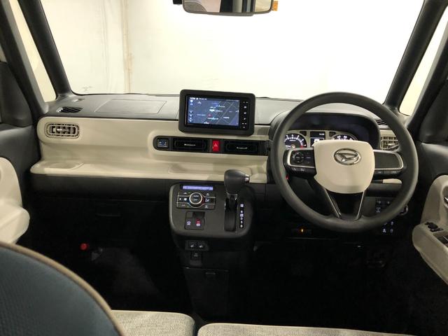 ムーヴキャンバスストライプスＧ　走行２４５２３キロ／車検整備付／ナビ一年保証・走行距離無制限走行２４５２３キロ　フルセグナビ　ブルートゥース　バックカメラ　ドラレコ　クリアランスソナー　オートライト　ＬＥＤヘッドライト　シートヒーター　両側電動スライドドア（埼玉県）の中古車