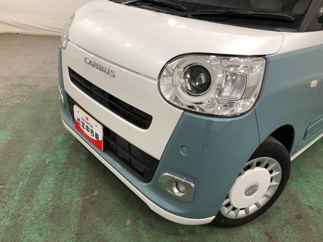 ムーヴキャンバスストライプスＧ　走行２４５２３キロ／車検整備付／ナビ一年保証・走行距離無制限走行２４５２３キロ　フルセグナビ　ブルートゥース　バックカメラ　ドラレコ　クリアランスソナー　オートライト　ＬＥＤヘッドライト　シートヒーター　両側電動スライドドア（埼玉県）の中古車