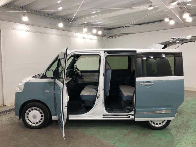 ムーヴキャンバスストライプスＧ　走行２４５２３キロ／車検整備付／ナビ一年保証・走行距離無制限走行２４５２３キロ　フルセグナビ　ブルートゥース　バックカメラ　ドラレコ　クリアランスソナー　オートライト　ＬＥＤヘッドライト　シートヒーター　両側電動スライドドア（埼玉県）の中古車