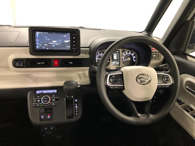 ムーヴキャンバスストライプスGターボ 走行6645キロ/ナビ/ドラレコ一年保証・走行距離無制限走行6645キロ フルセグナビ ブルートゥース バックカメラ ドラレコ ETC クリアランスソナー オートライト LEDヘッドライト シートヒーター 両側電動スライドドア(埼玉県)の中古車