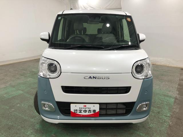 ムーヴキャンバスストライプスG 走行9314キロ/シートヒーター/純正マット1年保証距離無制限 走行距離9314キロ 純正マット サイドエアバッグ LEDヘッドランプ アイドリングストップ シートヒーター 両側電動スライドドア オート格納式ドアミラー 電動パーキングブレーキ(埼玉県)の中古車