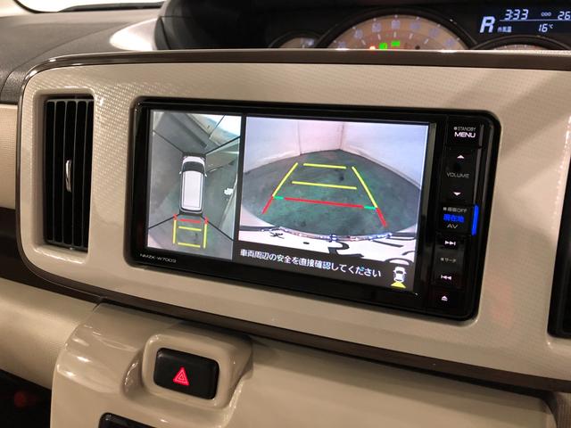 ムーヴキャンバスＧメイクアップＶＳ　ＳＡ３　／ナビ／ドラレコ／車検整備付一年保証・走行距離無制限走行２６８１３キロ　車検整備付　フルセグナビ　ブルートゥース　全周囲カメラ　ドラレコ　ＥＴＣ　オートライト　ＬＥＤヘッドライト　シートヒーター　両側電動スライドドア（埼玉県）の中古車