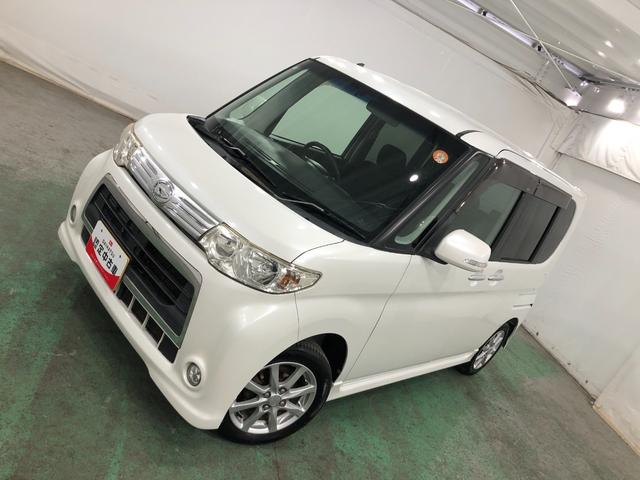 タントカスタムＸ　走行８００７５キロ　ナビ　ＥＴＣ一年保証・走行距離無制限　走行８００７５キロ　ＤＶＤ　ＨＩＤヘッドライト　ベンチシート　片側電動スライドドア　電動格納式ドアミラー　オートエアコン（埼玉県）の中古車