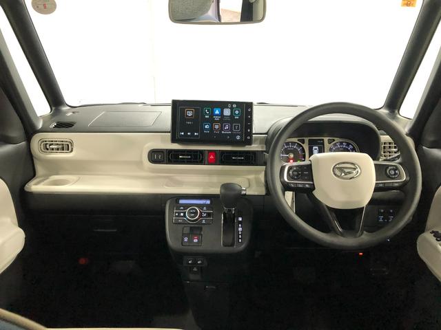 ムーヴキャンバスストライプスGターボ 走行2711キロ/全周囲カメラドラレコ1年保証距離無制限 走行距離2711キロ ディスプレイオーディオ パノラマモニター ドラレコ サイドエアバッグ LEDヘッドランプ アイドリングストップ シートヒーター 両側電動スライドドア(埼玉県)の中古車