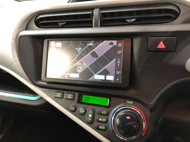 アクアＳ　走行８９７９８キロ／ワンセグナビ／ブルートゥース／マット１年保証距離無制限　走行距離８９７９８キロ　ワンセグナビ　ブルートゥース　マット　助手席エアバッグ　オートライト　プッシュボタンスタート（埼玉県）の中古車