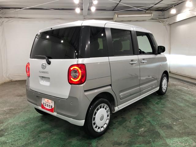 ムーヴキャンバスストライプスＧ　走行９５１２キロ／シートヒータ／オートライト一年保証・走行距離無制限　走行９５１２キロ　サイドエアバック　クリアランスソナー　オートマチックハイビーム　オートライト　ＬＥＤヘッドライト　ベンチシート　シートヒーター　両側電動スライドドア（埼玉県）の中古車