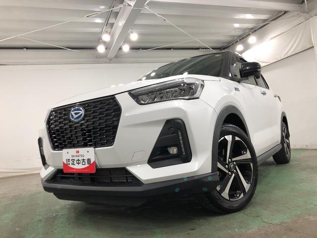 ロッキープレミアムＧ　ＨＥＶ　走行７４４９キロ／ナビ／ドラレコ一年保証・走行距離無制限走行７４４９キロ　フルセグナビ　ブルートゥース　全周囲カメラ　ドラレコ　クリアランスソナー　オートライト　ＬＥＤヘッドライト　シートヒーター（埼玉県）の中古車