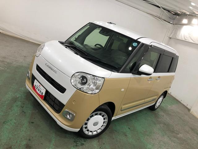 ムーヴキャンバスストライプスＧ　走行１７３１７キロ／純正ナビ／ドラレコ１年保証距離無制限　走行距離１７３１７キロ　純正フルセグナビ　バックカメラ　ドラレコ　純正マット　サイドエアバッグ　ＬＥＤヘッドランプ　アイドリングストップ　シートヒーター　両側電動スライドドア（埼玉県）の中古車