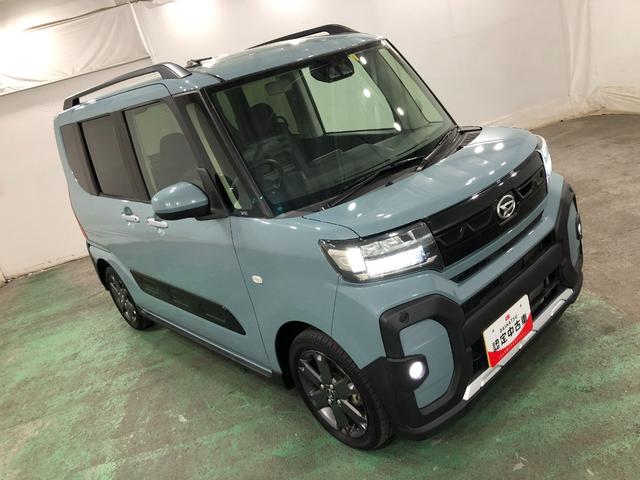 タントファンクロスターボ／雹害／車検整備付／ＬＥＤヘッドライト一年保証・走行距離無制限　走行４７１００キロ　サイドエアバック　クリアランスソナー　オートマチックハイビーム　オートライト　ＬＥＤヘッドライト　ベンチシート　シートヒーター　両側電動スライドドア（埼玉県）の中古車