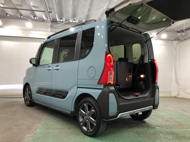 タントファンクロスターボ／雹害／車検整備付／ＬＥＤヘッドライト一年保証・走行距離無制限　走行４７１００キロ　サイドエアバック　クリアランスソナー　オートマチックハイビーム　オートライト　ＬＥＤヘッドライト　ベンチシート　シートヒーター　両側電動スライドドア（埼玉県）の中古車