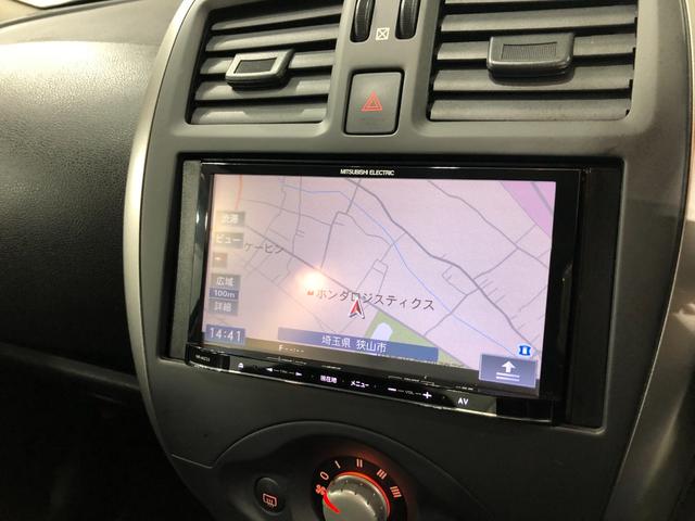 マーチＳ　走行２２２２６キロ／車検整備付／ナビ／ＥＴＣ一年保証・走行距離無制限走行２２２２６キロ　車検整備付　ワンセグナビ　ＤＶＤ　ドラレコ　助手席エアバック　ＥＴＣ　純正カーペットマット（埼玉県）の中古車