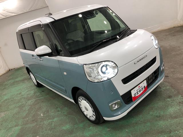 ムーヴキャンバスストライプスＧ　走行１１６２１キロ／車検整備付／ナビドラレコ一年保証・走行距離無制限走行１１６２１キロ　車検整備付　フルセグナビ　ブルートゥース　バックカメラ　ドラレコ　ＥＴＣ　クリアランスソナー　オートライト　ＬＥＤヘッドライト　シートヒーター（埼玉県）の中古車