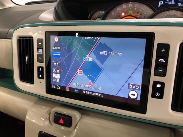 ムーヴキャンバスＧメイクアップＶＳ　ＳＡIII　走行３０６３８キロ／ナビ一年保証・走行距離無制限走行３０６３８キロ　タイヤ４本交換　フルセグナビ　ブルートゥース　全周囲カメラ　ドラレコ　ＥＴＣ　クリアランスソナー　ＬＥＤヘッドライト　シートヒーター　両側電動スライドドア（埼玉県）の中古車