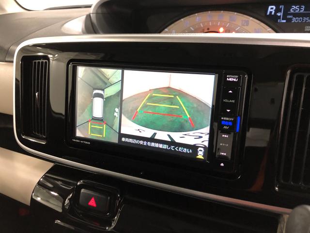 ムーヴキャンバスＸブラックインテリアリミテッド　ＳＡ３　走行３００３５キロ一年保証・走行距離無制限走行３００３５キロ　車検整備付　タイヤ４本交換　フルセグナビ　ブルートゥース　全周囲カメラ　ＥＴＣ　オートライト　両側電動スライドドア（埼玉県）の中古車