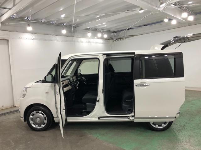 ムーヴキャンバスＸブラックインテリアリミテッド　ＳＡ３　走行３００３５キロ一年保証・走行距離無制限走行３００３５キロ　車検整備付　タイヤ４本交換　フルセグナビ　ブルートゥース　全周囲カメラ　ＥＴＣ　オートライト　両側電動スライドドア（埼玉県）の中古車