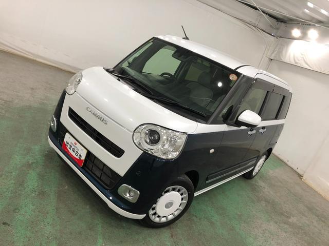 ムーヴキャンバスストライプスG 走行26217キロ/純正ナビ/ドラレコ1年保証距離無制限 走行距離26217キロ 純正フルセグナビ パノラマモニター ドラレコ 純正マット サイドエアバッグ アイドリングストップ シートヒーター 両側電動スライドドア キーフリー(埼玉県)の中古車