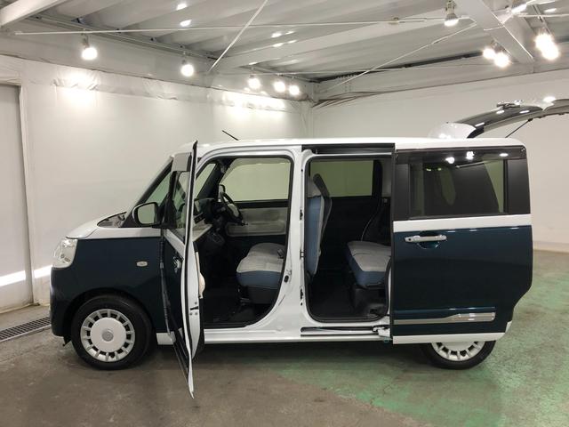 ムーヴキャンバスストライプスG 走行26217キロ/純正ナビ/ドラレコ1年保証距離無制限 走行距離26217キロ 純正フルセグナビ パノラマモニター ドラレコ 純正マット サイドエアバッグ アイドリングストップ シートヒーター 両側電動スライドドア キーフリー(埼玉県)の中古車