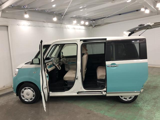 ムーヴキャンバスＧメイクアップリミテッド　ＳＡ３　走行２９１９９キロ／雹害一年保証・走行距離無制限走行２９１９９キロ　フルセグナビ　ブルートゥース　全周囲カメラ　ドラレコ　ＥＴＣ　オートライト　ＬＥＤヘッドライト　シートヒーター　両側電動スライドドア（埼玉県）の中古車