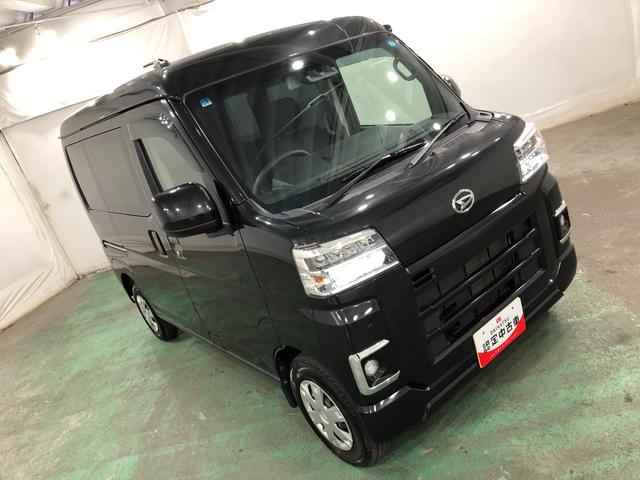 ハイゼットカーゴクルーズターボ 走行75392キロ/ナビ/ETC一年保証・走行距離無制限走行75392キロ フルセグナビ ブルートゥース USB DVD ETC クリアランスソナー LEDヘッドライト オートライト アイドリングストップ(埼玉県)の中古車