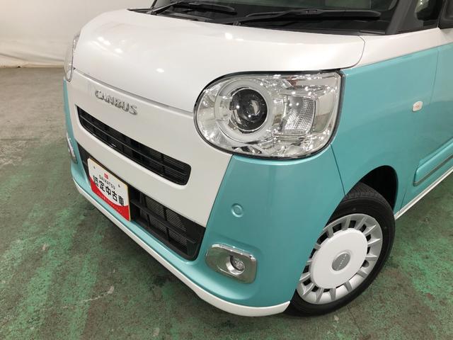 ムーヴキャンバスストライプスＧ　走行８６２３キロ／クリアランスソナー一年保証・走行距離無制限走行８６２３キロ　サイドエアバック　クリアランスソナー　オートライト　ＬＥＤヘッドライト　シートヒーター　両側電動スライドドア（埼玉県）の中古車