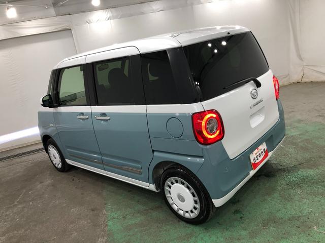 ムーヴキャンバスストライプスG リースUP LEDヘッドライト バックカメラ純正マット サイドエアバッグ LEDヘッドランプ アイドリングストップ シートヒーター 両側電動スライドドア プッシュボタンスタート 電動パーキングブレーキ 1年保証距離無制限 走行距離2735キロ(埼玉県)の中古車