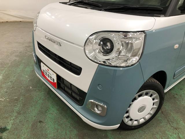 ムーヴキャンバスストライプスG リースUP LEDヘッドライト バックカメラ純正マット サイドエアバッグ LEDヘッドランプ アイドリングストップ シートヒーター 両側電動スライドドア プッシュボタンスタート 電動パーキングブレーキ 1年保証距離無制限 走行距離2735キロ(埼玉県)の中古車