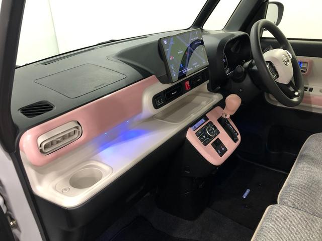 ムーヴキャンバスストライプスＧターボ　走行５２６４５キロ／ナビ／ドラレコ１年保証距離無制限　走行距離５２６４５キロ　純正フルセグナビ　バックカメラ　ドラレコ　純正マット　サイドエアバッグ　ＬＥＤヘッドランプ　アイドリングストップ　シートヒーター　両側電動スライドドア（埼玉県）の中古車