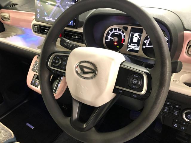 ムーヴキャンバスストライプスＧターボ　走行５２６４５キロ／ナビ／ドラレコ１年保証距離無制限　走行距離５２６４５キロ　純正フルセグナビ　バックカメラ　ドラレコ　純正マット　サイドエアバッグ　ＬＥＤヘッドランプ　アイドリングストップ　シートヒーター　両側電動スライドドア（埼玉県）の中古車