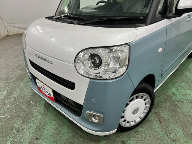 ムーヴキャンバスストライプスG 走行5211キロ/LEDヘッドランプ/マット1年保証距離無制限 走行距離5211キロ 純正マット サイドエアバッグ LEDヘッドランプ アイドリングストップ シートヒーター 両側電動スライドドア オート格納式ドアミラー 電動パーキングブレーキ(埼玉県)の中古車