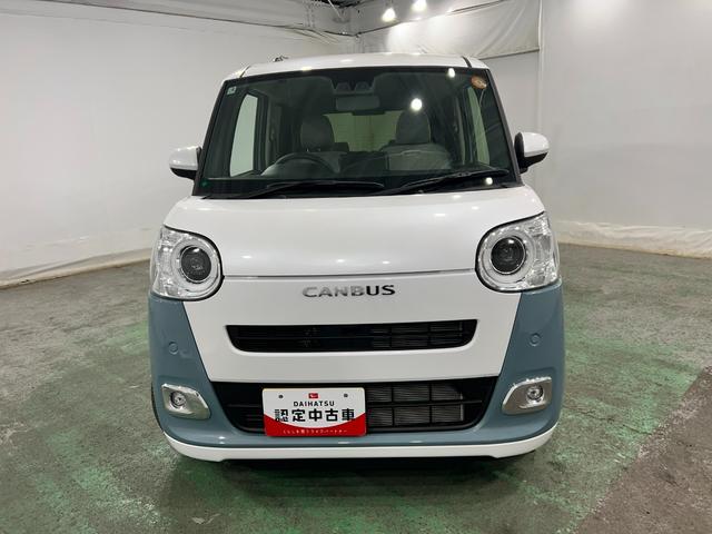 ムーヴキャンバスストライプスG 走行5211キロ/LEDヘッドランプ/マット1年保証距離無制限 走行距離5211キロ 純正マット サイドエアバッグ LEDヘッドランプ アイドリングストップ シートヒーター 両側電動スライドドア オート格納式ドアミラー 電動パーキングブレーキ(埼玉県)の中古車