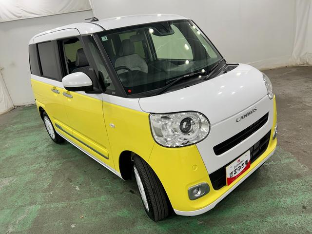 ムーヴキャンバスストライプスG 走行2308キロ/LEDヘッドランプ/マット1年保証距離無制限 走行距離2308キロ 純正マット サイドエアバッグ LEDヘッドランプ アイドリングストップ シートヒーター 両側電動スライドドア オート格納式ドアミラー 電動パーキングブレーキ(埼玉県)の中古車