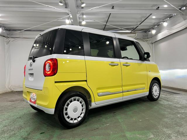 ムーヴキャンバスストライプスG 走行2308キロ/LEDヘッドランプ/マット1年保証距離無制限 走行距離2308キロ 純正マット サイドエアバッグ LEDヘッドランプ アイドリングストップ シートヒーター 両側電動スライドドア オート格納式ドアミラー 電動パーキングブレーキ(埼玉県)の中古車