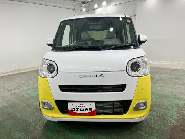 ムーヴキャンバスストライプスG 走行2308キロ/LEDヘッドランプ/マット1年保証距離無制限 走行距離2308キロ 純正マット サイドエアバッグ LEDヘッドランプ アイドリングストップ シートヒーター 両側電動スライドドア オート格納式ドアミラー 電動パーキングブレーキ(埼玉県)の中古車