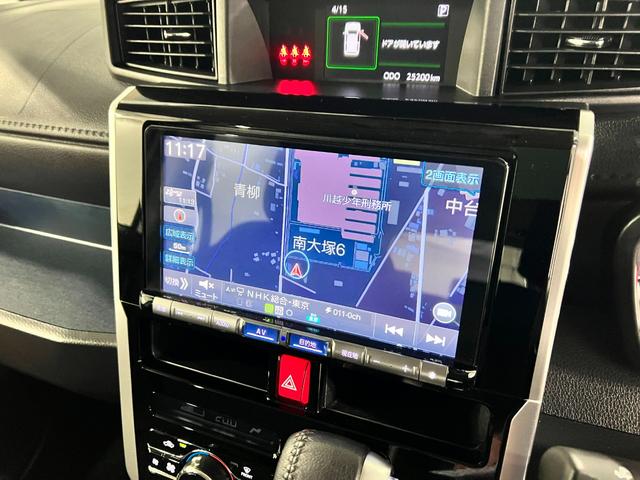 トールカスタムＧ　ターボ　走行２５２００キロ／９型ナビ／ドラレコ１年保証距離無制限　走行距離２５２００キロ　純正フルセグナビ　バックカメラ　ドラレコ　純正マット　ＬＥＤヘッドランプ　アイドリングストップ　両側電動スライドドア　オート格納式ドアミラー　キーフリー（埼玉県）の中古車