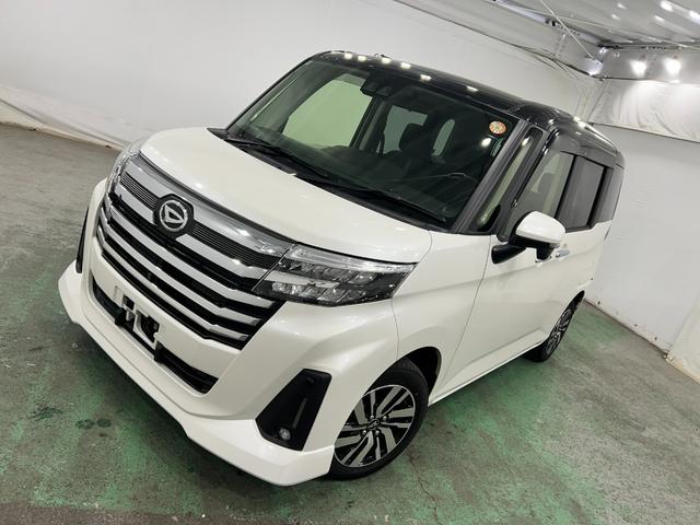 トールカスタムＧ　走行８０１４キロ／９インチナビ／パノラマモニター純正フルセグナビ　パノラマモニター　純正マット　ＬＥＤヘッドランプ　アイドリングストップ　両側電動スライドドア　オート格納式ドアミラー　電動パーキングブレーキ１年保証距離無制限　走行距離８０１４キロ（東京都）の中古車