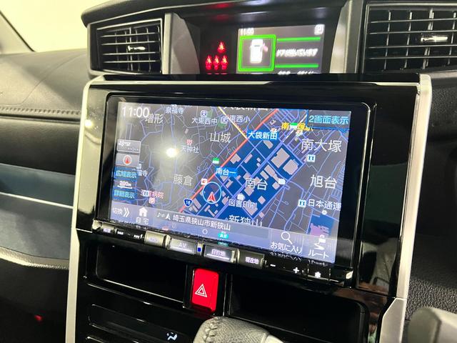 トールカスタムＧ　走行８０１４キロ／９インチナビ／パノラマモニター純正フルセグナビ　パノラマモニター　純正マット　ＬＥＤヘッドランプ　アイドリングストップ　両側電動スライドドア　オート格納式ドアミラー　電動パーキングブレーキ１年保証距離無制限　走行距離８０１４キロ（東京都）の中古車