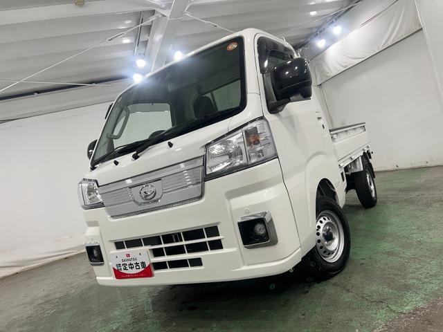 ハイゼットトラックＥＸＴ　走行９９９３キロ／クリアランスソナ／プッシュスタート一年保証・走行距離無制限走行９９９３キロ　助手席エアバック　純正カーペットマット　クリアランスソナー　オートライト　アイドリングストップ　プッシュスタート（埼玉県）の中古車