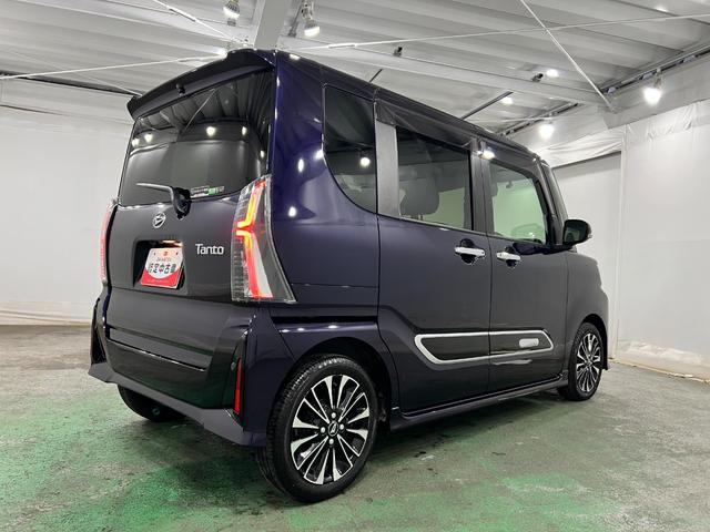 タントカスタムＲＳ　走行２９０６キロ／ナビ／バックカメラ／ドラレコ一年保証・走行距離無制限走行２９０６キロ　フルセグナビ　ブルートゥース　バックカメラ　ドラレコ　クリアランスソナー　オートライト　ＬＥＤヘッドライト　シートヒーター　両側電動スライドドア（埼玉県）の中古車