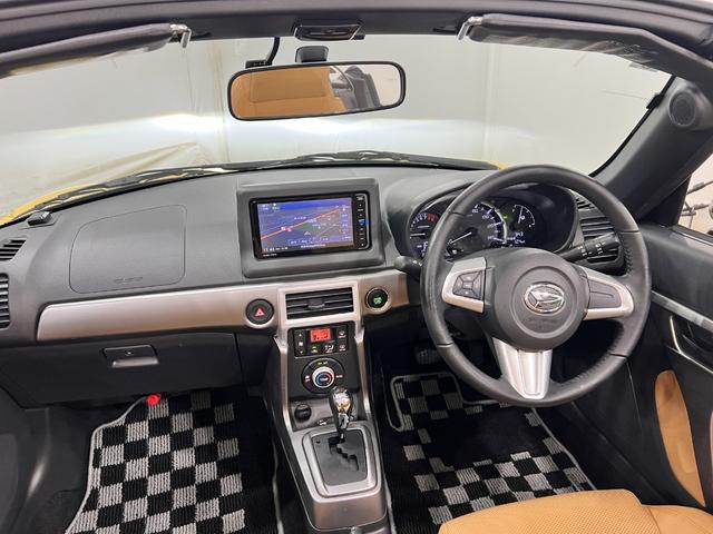 コペンセロ　走行１９９５３キロ／ナビ／バックカメラ／ＥＴＣ／ＡＴ一年保証・走行距離無制限走行１９９５３キロ　フルセグナビ　バックカメラ　ＥＴＣ　ＬＥＤヘッドライト　シートヒーター　アイドリングストップ（埼玉県）の中古車