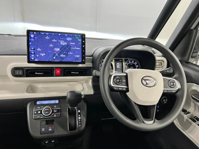 ムーヴキャンバスストライプスＧターボ　走行１６３５４キロ／ナビ／ドラレコ一年保証・走行距離無制限走行１６３５４キロ　フルセグナビ　全周囲カメラ　ドラレコ　ＥＴＣ　クリアランスソナー　オートライト　ＬＥＤヘッドライト　シートヒーター　両側電動スライドドア（埼玉県）の中古車